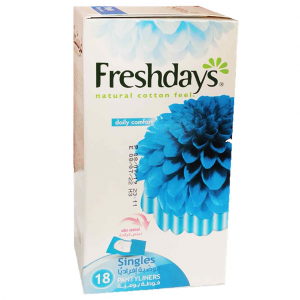 FRESHDAYS NATURAL COTTON FEEL DAILY COMFORT 18 SINGLES